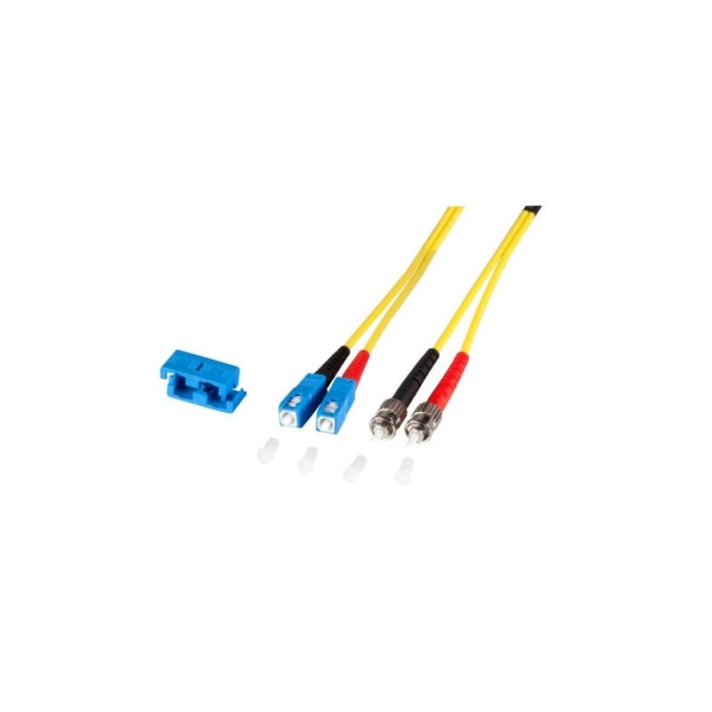 OS2 duplex fiberoptisk kabel SC-ST 1m
