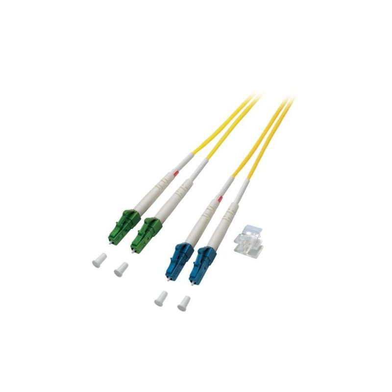 OS2 duplex fiberoptisk kabel LC/APC-LC 20m