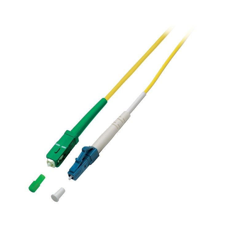 OS2 simplex fiberoptisk kabel SC/APC-LC 1m