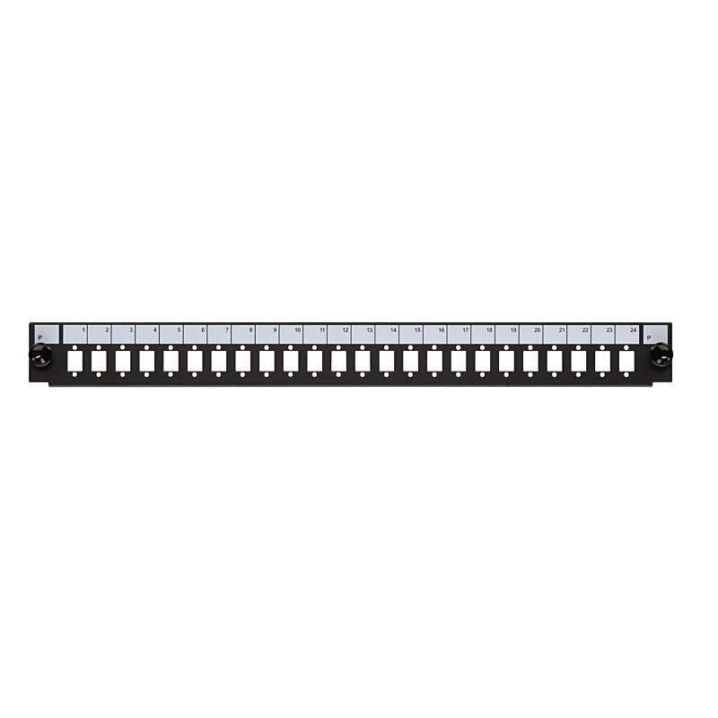 Front LC/SC/E2000 24 porte egnet til universal fiberoptisk bakke