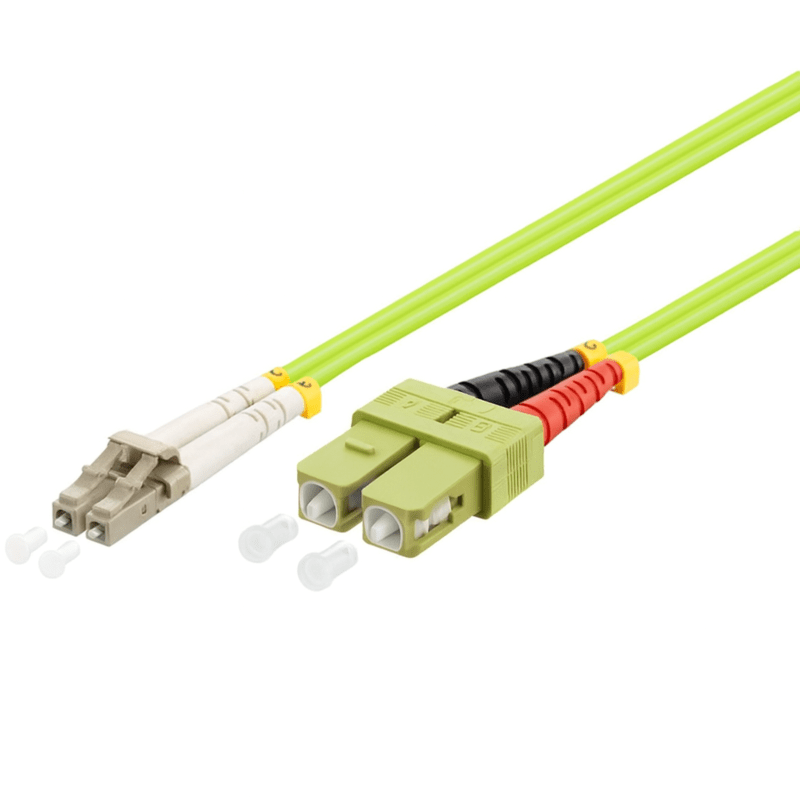 Fiberoptisk kabel LC-SC OM5 (laseroptimeret) 1m