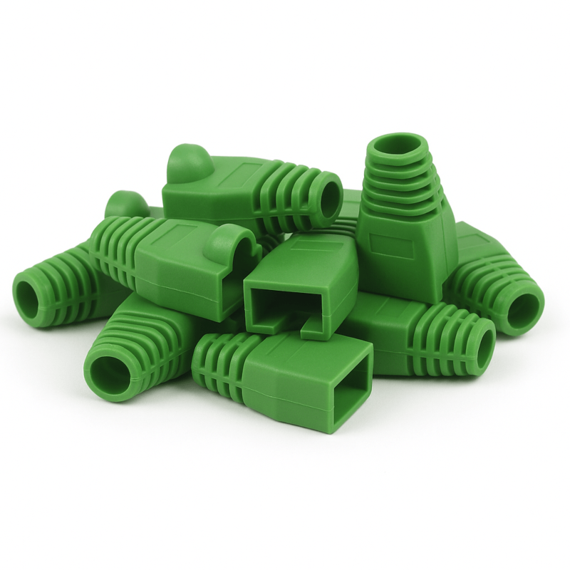 DANICOM RJ45 Kabelgennemføring Grøn - 10 stk
