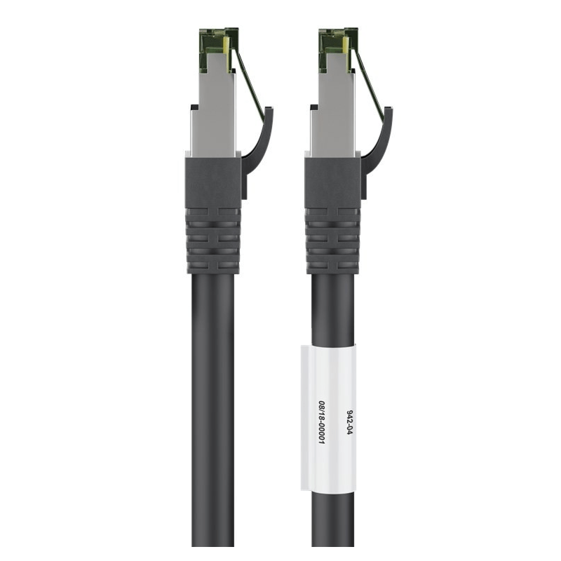 Cat8 S/FTP (PIMF) patchkabel 3m sort