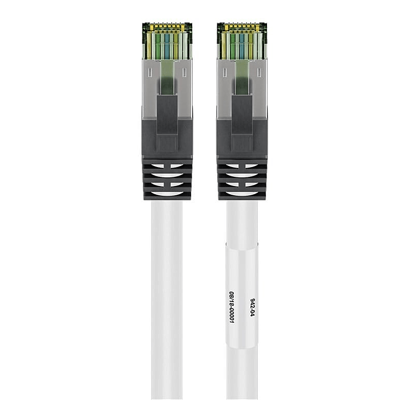 Cat8 S/FTP (PIMF) patchkabel 1m hvid