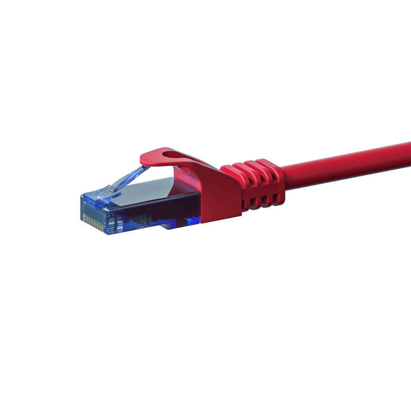 UTP CAT6a patchkabel 2m rød - 100% kobber