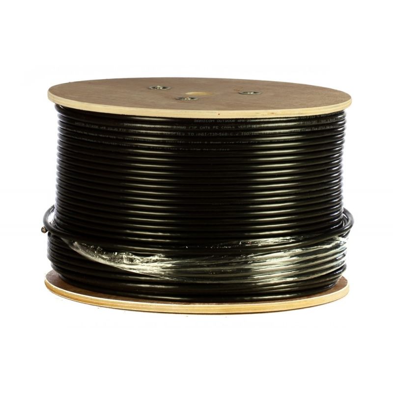 DANICOM CAT6 FTP 305m Udendørs kabel på rullestift - PE (Fca)