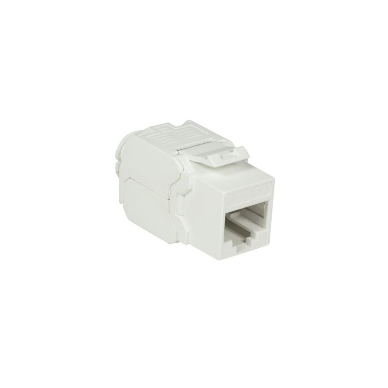CAT6a UTP Keystone Connector - Værktøjsløs - Hvid