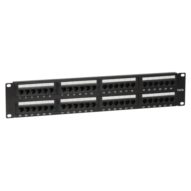 CAT5e UTP patch panel - 48 porte