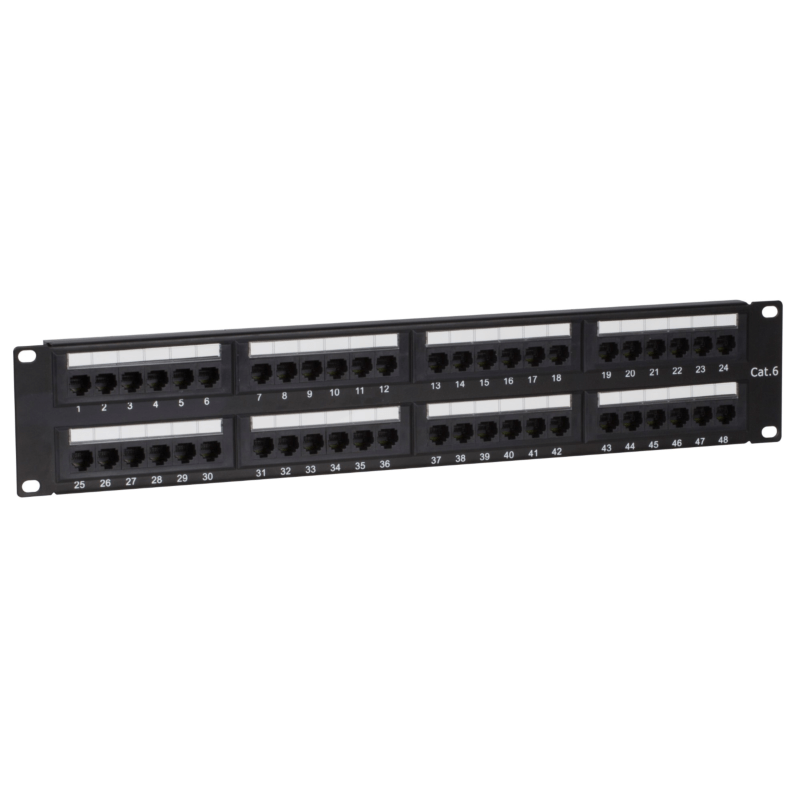 CAT6 UTP patch panel - 48 porte