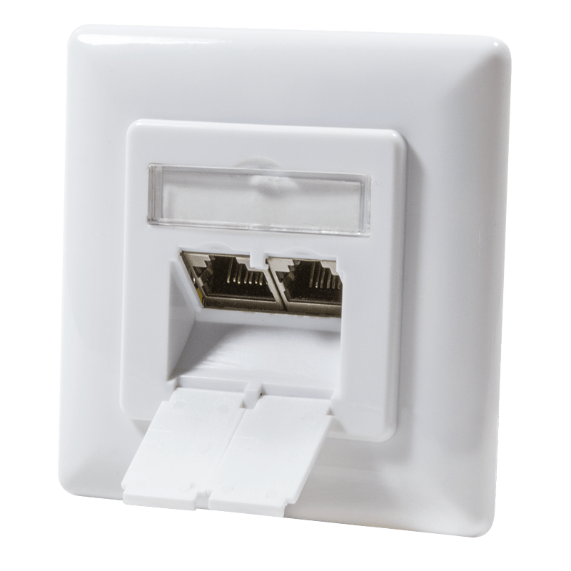 CAT6a UTP / STP indmuringsboks, hvid