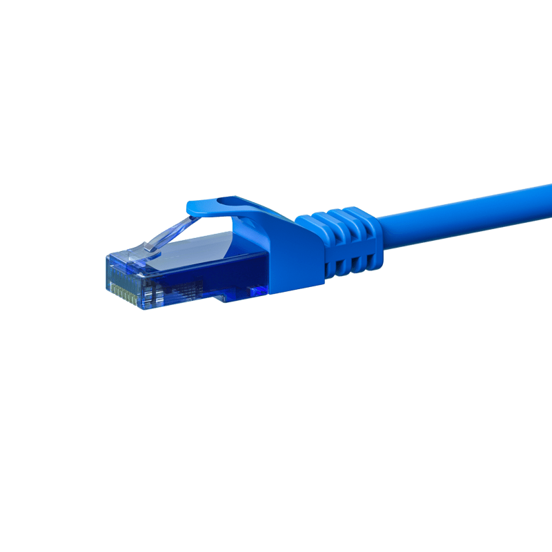 UTP CAT6a patchkabel 2m blå - 100% kobber