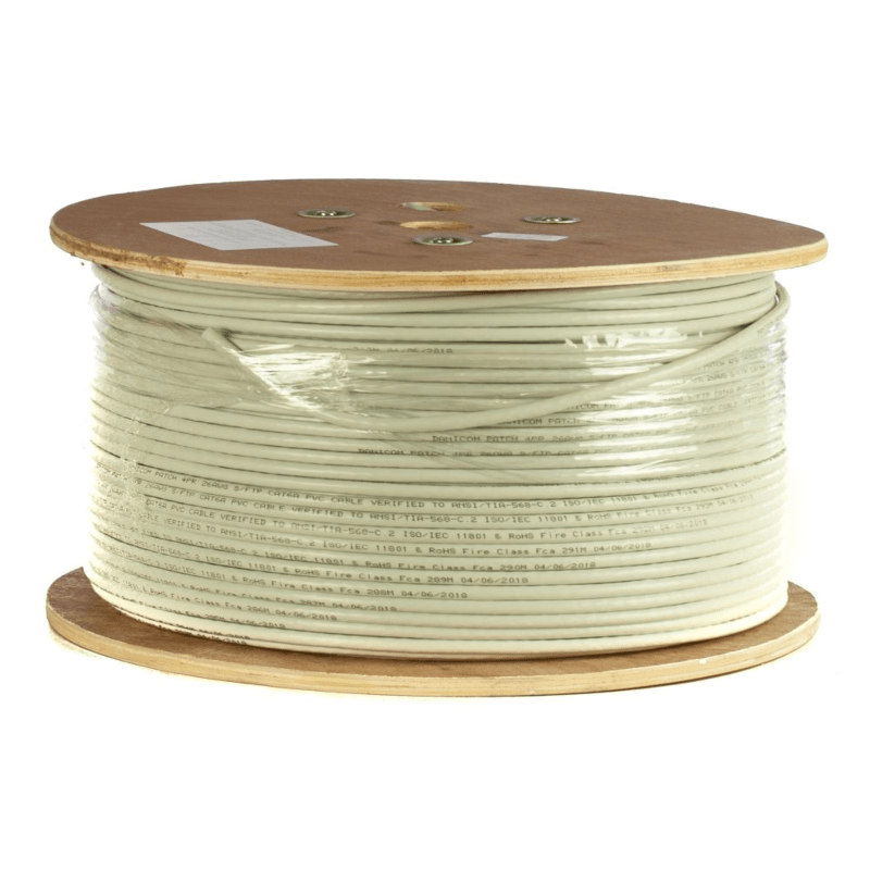DANICOM CAT6A 100% kobber S/FTP 500m kabel på rullestift - LSZH (Cca)