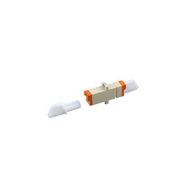 Multimode kobling E2000-E2000 simplex beige