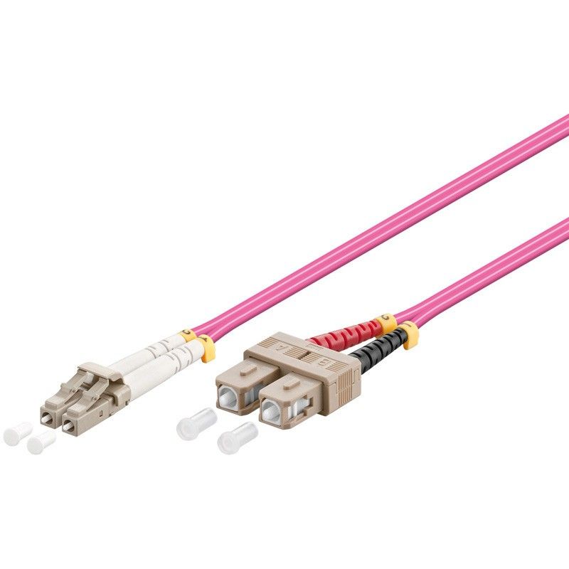 Fiberoptisk kabel LC-SC OM4 5m