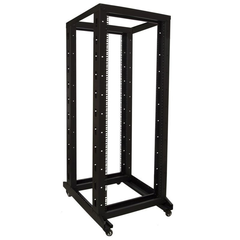 32U rackstativ på hjul 600x800x1600mm (BxDxH)