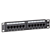 10 tommer CAT6 UTP patchpanel - 12 porte