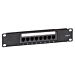 10 tommer CAT6 UTP patchpanel - 8 porte
