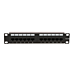 10 tommer CAT6a UTP patchpanel - 12 porte