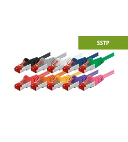 Cat6 patch kabler S/FTP - 100% kobber